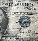 Silver Certificate One Dollar Bill Series 1935 D  blue Seal 