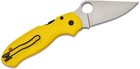 Spyderco Para 3 Salt Magnacut Plain Blade Yellow Frn  paramilitary 3  C223pyl