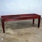 Early 20th Rustic Mahogany Farmhouse Harvest Dining Table Distressed Finish