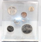 1965 Canadian Silver Uncirculated Set In Lucite   Paperweight Desktop    0099