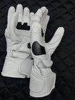 Dainese Druid 3 Motorcycle White Leather Gloves
