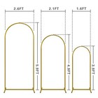 Set De 3 Arcos Metal Dorados 4 5 Y 6 Ft Pies Para Decoracion Fiestas Baby Shower