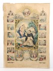 Antique Catholic Our Lady Of The Rosary Litho Print By Turgis 14  As-is Read All
