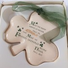 Celtic Blessings Ceramic Ornament Crackle Glaze Irish Russ