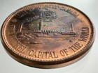 Canadian Centennial Numismatic Park Sudbury Ontario Big Nickel Medal Jj144