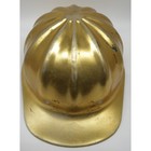 Vintage Superlite Fibre-metal Aluminum Hard Hat Gold Industrial Usa 60s 70s