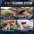 20ft Telescoping Roof Rake Set  Roof Rake For Leaves And Pine Needles