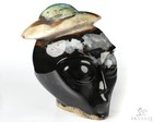 5 6  Black Zebra Agate Star Being Female Alien Crystal Skull And Ufo Companion
