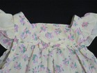 Vintage  Baby Girl Dress Yellow Floral Ruffled  Sun Bloomers 3-6 M Guc 