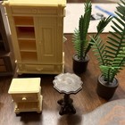 Vintage Playmobil Victorian Mansion Furniture Pieces Lot Hutch Armoire More