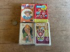 Vintage Old Maid Card Game Lot Whitman Parker Crazy Eights Jokes Bad Incomplete