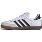 Nwt Adidas Unisex Big Kid Samba Indoor Sneaker  White black gum-size 5