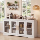 66   Large Farmhouse Sideboard Buffet Cabinet With Storage  Dining Room 