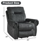 Ebello Power Lift Recliner Chair With Massage And Heat  Electric Recliner Chair