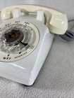 Vintage 1983 Itt White Rotary Dial Desk Telephone 500 Works