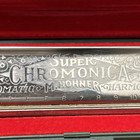 Vintage M  Hohner  Super Chromonica Made In Germany C With Case