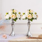 10 Pcs Champagne White Rose Kissing Balls Wedding Centerpieces Artificial