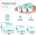 3 Pcs Circle Paper Punch Set 1  5 8  3 8  Round Hole Punches For Scrapbooking Di