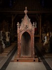 Large Antique Indian Wooden Temple From India  19th Century