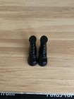 1 12 Scale Dollhouse Miniature Pair Of Victorian Men   s Black Dress Boots Shoes