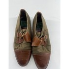 Vintage Bjorn Borg Design Group Shoes Women Size 10 Brown Dk Green Italy Slip On