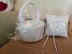 Flower Girl Basket With Ring Bearer Pillow