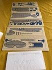 Replica Of Vintage Top Flight P-47   Plans And Balsa Sheets Only