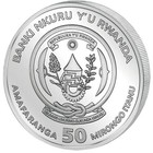 2016 50fr Rwanda Meerkat African Ounce 1oz Fine Silver Bu Coin Mint Sealed