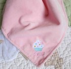 Child Of Mine Sweet Cupcake Monkey Rattle Toy Pink Girl Security Blanket Lovey