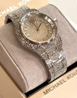 Michael Kors Mk4691 Raquel Pave Women s Silver-tone Crystal Pave Watch Bnib  495