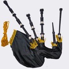 Scottish Highland Bagpipes For Adults   Teflon Synthetic Set With Soft Bag