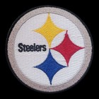 Pittsburgh Steelers Vintage Style Logo Patch  Embroidered  Iron On  3 x3 