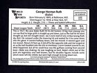  50 Babe Ruth  Yankees   1986 The Sporting News tsn Conlon Smithsonian 1 12 000