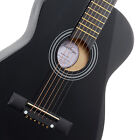Open Box - 30-inch Beginner Acoustic Guitar Starter Kit   Accessories - Black