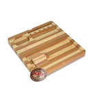 Raw Back Flip Striped Bamboo Rolling Tray
