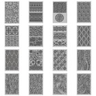 16 Sheets 16 Styles Retro Lace Polymer Clay Texture Mat Mandala Tree