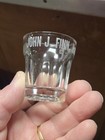 2 Antique 1900 s John Finn Harrisburg Pa Whiskey Pre Pro Advertising Shot Glass