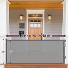 Cideny 76 Retractable Baby Gates Extra Wide  Mesh Long Dog Gate For Wide