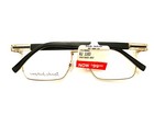 Randy Jackson 1103 Zyloware 235 Eyeglasses Frame Men Black Gold Square 54-18-145
