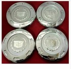 4 Pcs 2007-14 Wheel Center Cap Aftermarket For Cadillac Escalade Chrome Crest