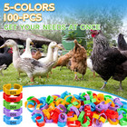 100pcs Chicken Leg Bands  14-22mm Adjustable Poultry Tags  Durable