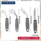 4pcs Weighted Adaptive Utensils For Hand Tremors Elderly   Parkinson s  42   Angl
