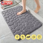 Super Water Absorbent Soft Memory Foam Bath Mat Non-slip Bathroom Shower Rug