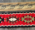 Vtg Woven Wall Hanging Tapestry Set Tribal Wool Rug Art   Corona Decor Brass