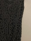 Vintage Carole Little Dress Womens Size 6 Black Lace Sleeveless Whimsigoth 90s