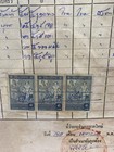 Siam Thailand Revenue Stamps On Old Document Rare 1947 Nice
