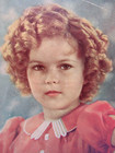 Vintage Shirley Temple 8  X10  Colorized Magazine Photo On Cardboard Backing