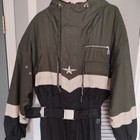 Bogner Ski Suit Mens One Piece Snowsuit Snow Bib Green Buckle Belt Snowmobile 42