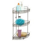 3 Tier Corner Bath Shelf Shower Caddy Rust Resistant Metal Bathroom Storage Rack