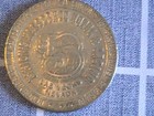 Casino Five Dollar Gaming Token Binion s Horseshoe Hotel   Casino Las Vegas Nv